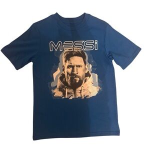 Kids Blue Messi Graphic T-Shirt